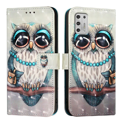 Motorola Moto G Stylus 4G 2021 Leather Flip Phone Case with 3D Painted Design, Card Holder, Wallet & Stand Function - Durable Protection & Easy Access