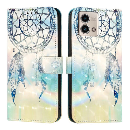Motorola Moto G Stylus 4G 2023 Leather Flip Phone Case with 3D Painted Design, Card Holder, Wallet & Stand Function - Durable Protection & Easy Access