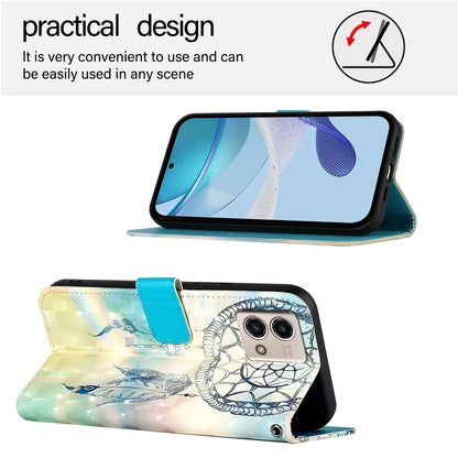 Motorola Moto G Stylus 4G 2023 Leather Flip Phone Case with 3D Painted Design, Card Holder, Wallet & Stand Function - Durable Protection & Easy Access