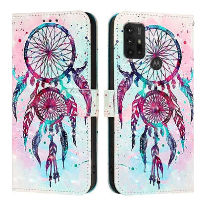 Motorola Moto G10 Leather Flip Phone Case with 3D Painted Design, Card Holder, Wallet & Stand Function - Durable Protection & Easy Access