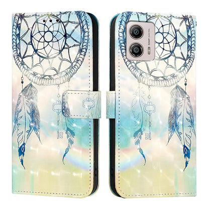 Motorola Moto G13 Leather Flip Phone Case with 3D Painted Design, Card Holder, Wallet & Stand Function - Durable Protection & Easy Access