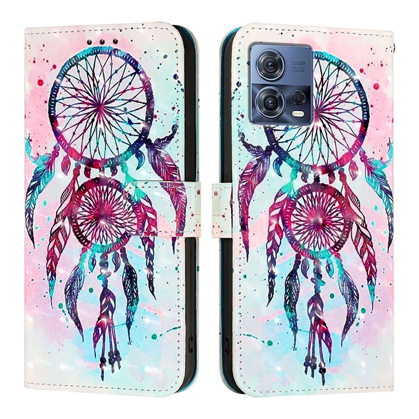 Motorola Moto S30 Pro Leather Flip Phone Case with 3D Painted Design, Card Holder, Wallet & Stand Function - Durable Protection & Easy Access
