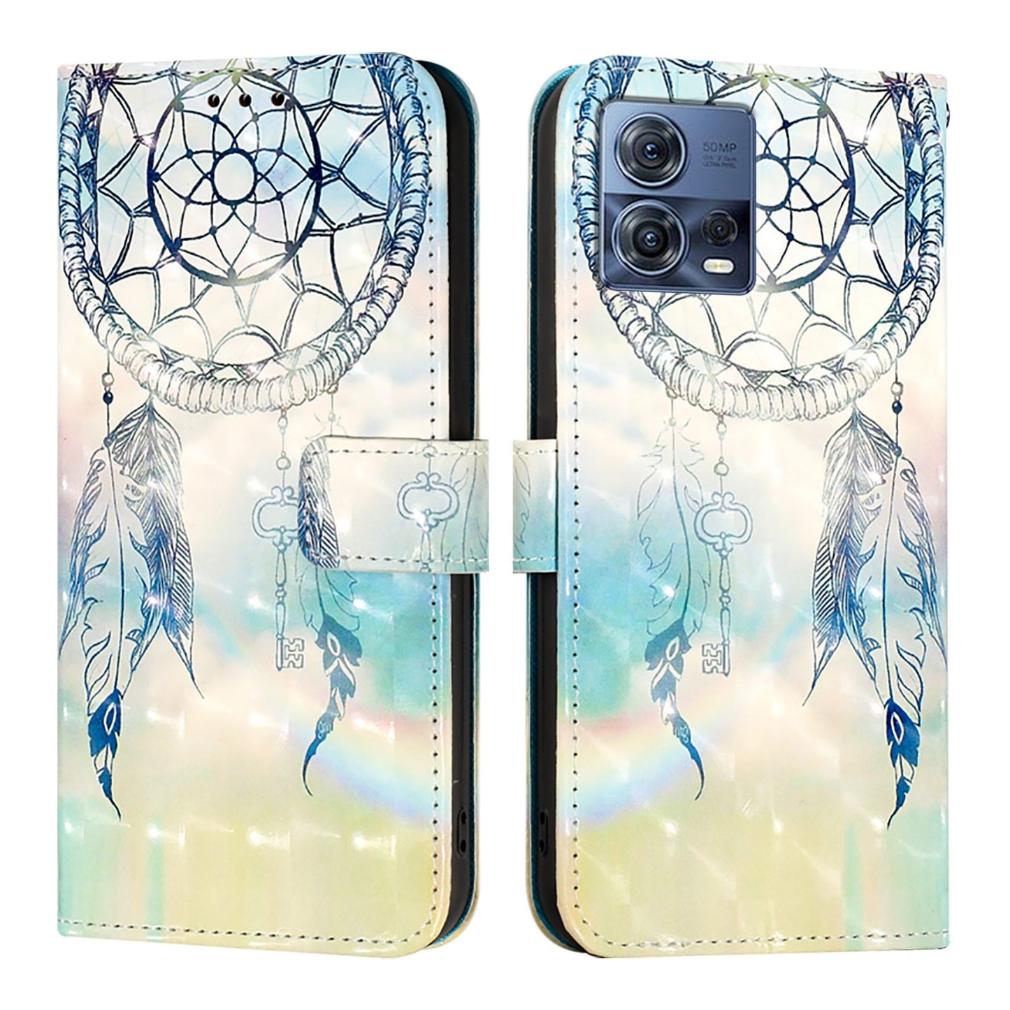 Motorola Moto S30 Pro Leather Flip Phone Case with 3D Painted Design, Card Holder, Wallet & Stand Function - Durable Protection & Easy Access