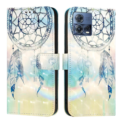 Motorola Moto S30 Pro Leather Flip Phone Case with 3D Painted Design, Card Holder, Wallet & Stand Function - Durable Protection & Easy Access