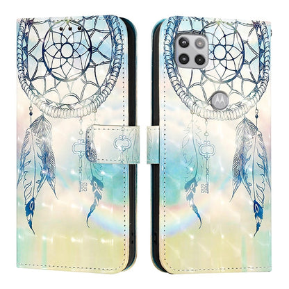 Motorola Moto G 5G 2020 Leather Flip Phone Case with 3D Painted Design, Card Holder, Wallet & Stand Function - Durable Protection & Easy Access