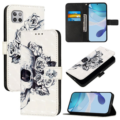 Motorola One 5G Ace Leather Flip Phone Case with 3D Painted Design, Card Holder, Wallet & Stand Function - Durable Protection & Easy Access