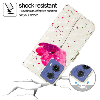 Motorola Moto G85 Leather Flip Phone Case with 3D Painted Design, Card Holder, Wallet & Stand Function - Durable Protection & Easy Access