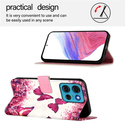 Motorola Moto G75 5G Leather Flip Phone Case with 3D Painted Design, Card Holder, Wallet & Stand Function - Durable Protection & Easy Access