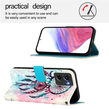 Motorola Moto G05 Leather Flip Phone Case with 3D Painted Design, Card Holder, Wallet & Stand Function - Durable Protection & Easy Access