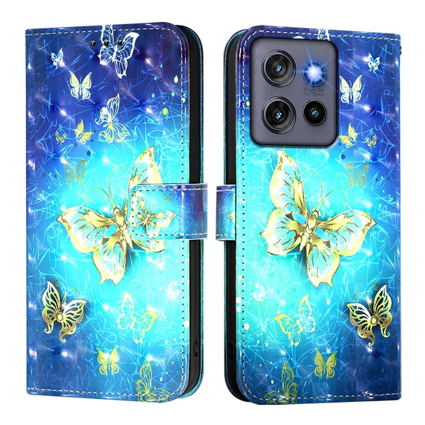 Motorola Moto G Stylus 5G 2025 Leather Flip Phone Case with 3D Painted Design, Card Holder, Wallet & Stand Function - Durable Protection & Easy Access