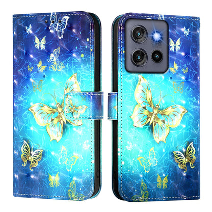 Motorola Moto G Stylus 5G 2025 Leather Flip Phone Case with 3D Painted Design, Card Holder, Wallet & Stand Function - Durable Protection & Easy Access