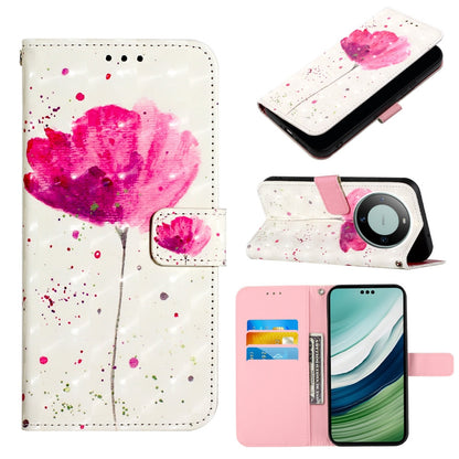 Huawei Mate 60 Pro Leather Flip Phone Case with 3D Painted Design, Card Holder, Wallet & Stand Function - Durable Protection & Easy Access