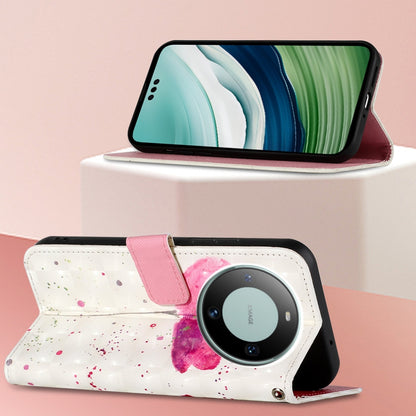 Huawei Mate 60 Pro Leather Flip Phone Case with 3D Painted Design, Card Holder, Wallet & Stand Function - Durable Protection & Easy Access