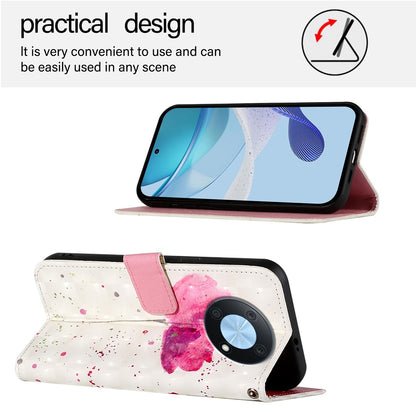 Huawei Nova Y90 Leather Flip Phone Case with 3D Painted Design, Card Holder, Wallet & Stand Function - Durable Protection & Easy Access