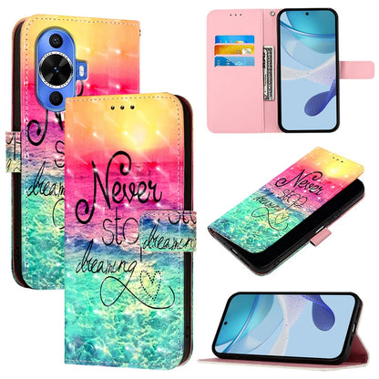 Huawei nova 12s Global Leather Flip Phone Case with 3D Painted Design, Card Holder, Wallet & Stand Function - Durable Protection & Easy Access