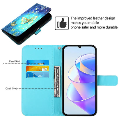 Huawei Pura 70 Leather Flip Phone Case with 3D Painted Design, Card Holder, Wallet & Stand Function - Durable Protection & Easy Access