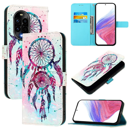 Huawei nova 13 Pro Leather Flip Phone Case with 3D Painted Design, Card Holder, Wallet & Stand Function - Durable Protection & Easy Access