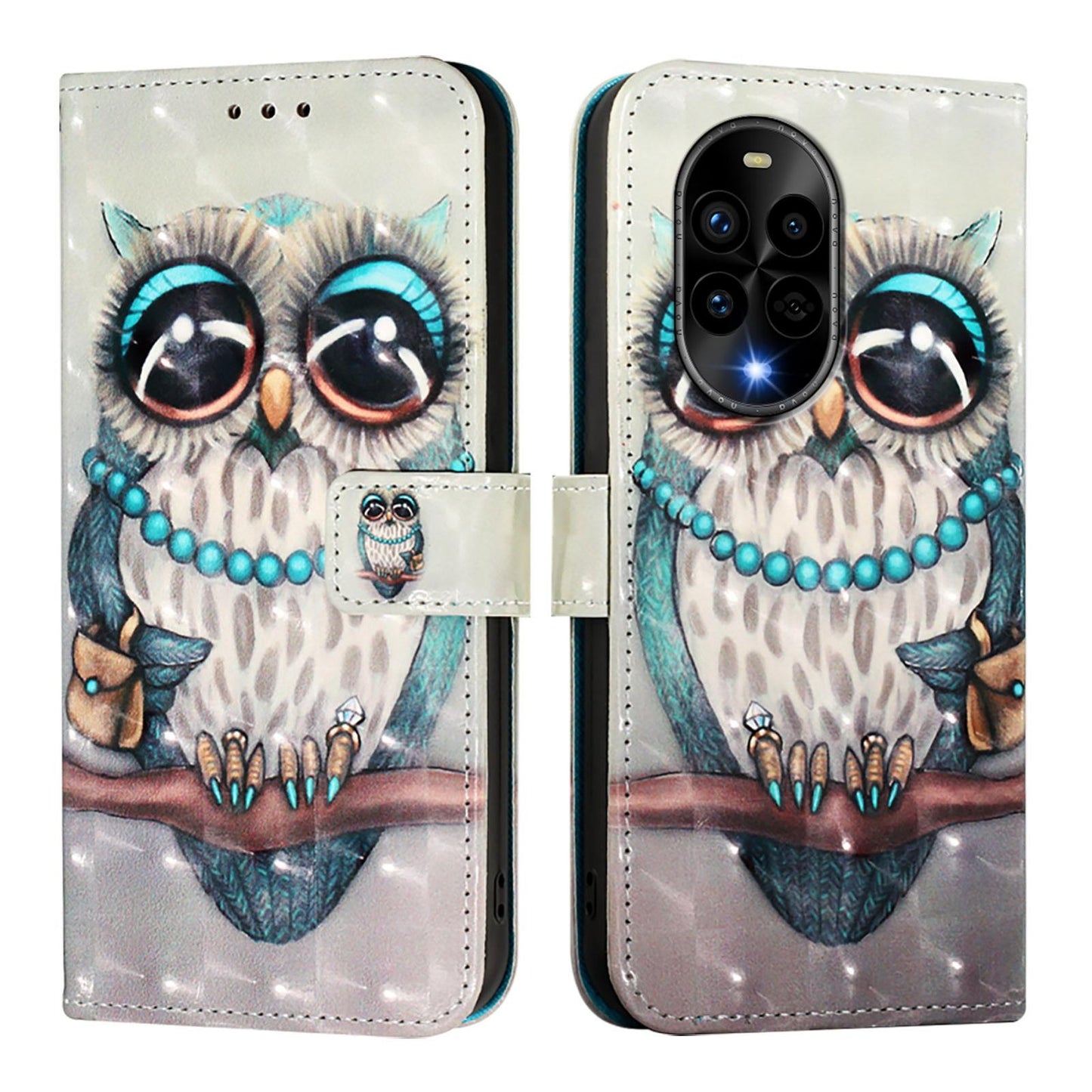 Huawei nova 13 Pro Leather Flip Phone Case with 3D Painted Design, Card Holder, Wallet & Stand Function - Durable Protection & Easy Access