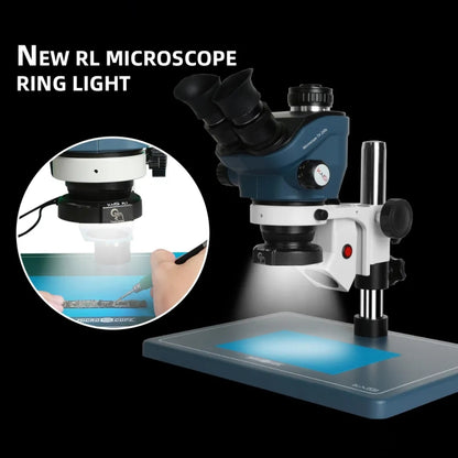 Kaisi RL1 USB Adjustable Brightness LED Microscope Ring Light with 28 Lamp Beads and 56mm Diameter