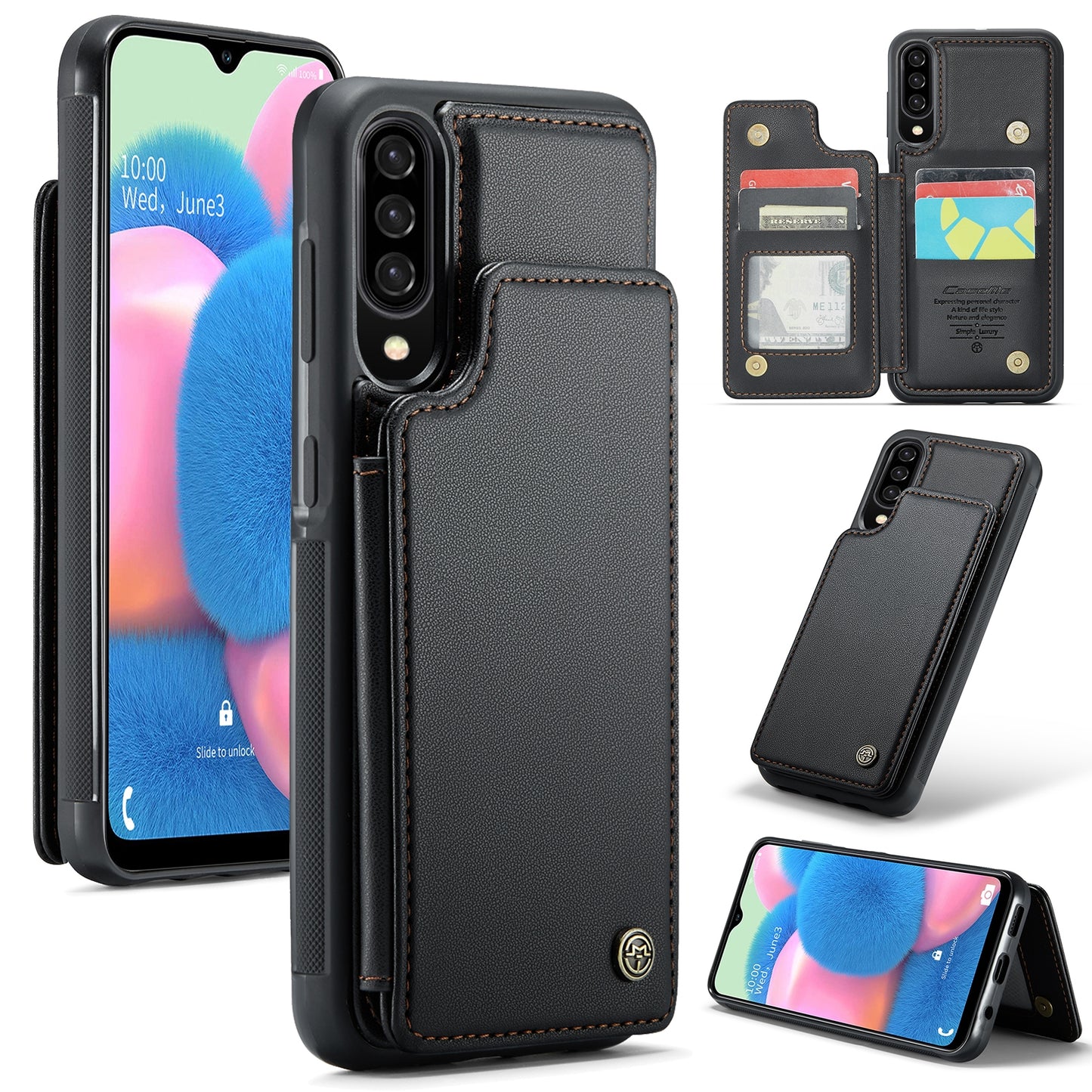 Samsung Galaxy A30s/A50s/A50 CaseMe C22 Card Slots Holder RFID Anti-theft Phone Case