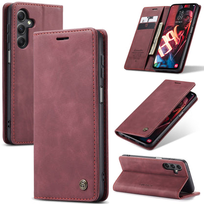 Samsung Galaxy A15 5G Leather Wallet Case - Horizontal Flip Design with Card Slots