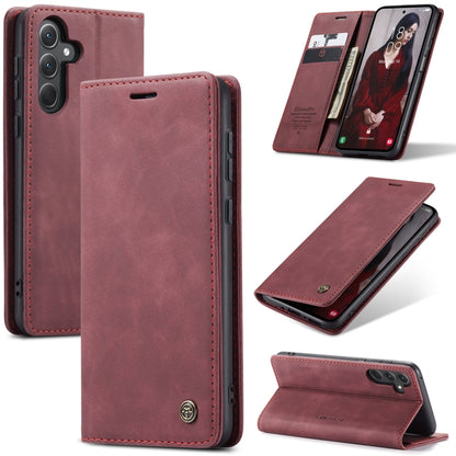 Samsung Galaxy A35 5G Leather Wallet Case with Flip Stand and Card Slots - Elegant Design