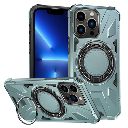 iPhone 13 Pro MagSafe Shockproof Case - Magnetic Ring Holder, Rugged Protection, Wireless Charging Compatible