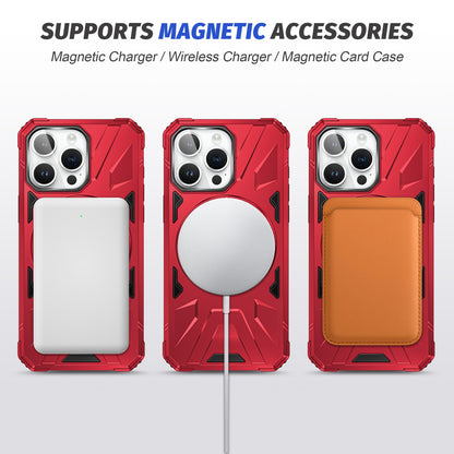 iPhone 12/12 Pro MagSafe Shockproof Case - Magnetic Ring Holder, Rugged Protection, Wireless Charging Compatible