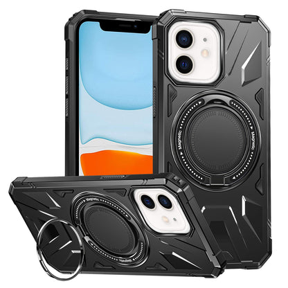 iPhone 11 MagSafe Shockproof Case - Magnetic Ring Holder, Rugged Protection, Wireless Charging Compatible