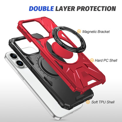 iPhone 11 MagSafe Shockproof Case - Magnetic Ring Holder, Rugged Protection, Wireless Charging Compatible