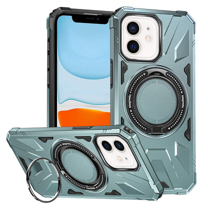 iPhone 11 MagSafe Shockproof Case - Magnetic Ring Holder, Rugged Protection, Wireless Charging Compatible