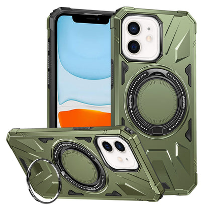 iPhone 11 MagSafe Shockproof Case - Magnetic Ring Holder, Rugged Protection, Wireless Charging Compatible
