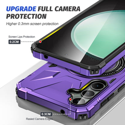 Samsung Galaxy A15 MagSafe Shockproof Case - Magnetic Ring Holder, Rugged Protection, Wireless Charging Compatible