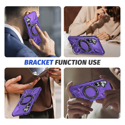 Samsung Galaxy A15 MagSafe Shockproof Case - Magnetic Ring Holder, Rugged Protection, Wireless Charging Compatible