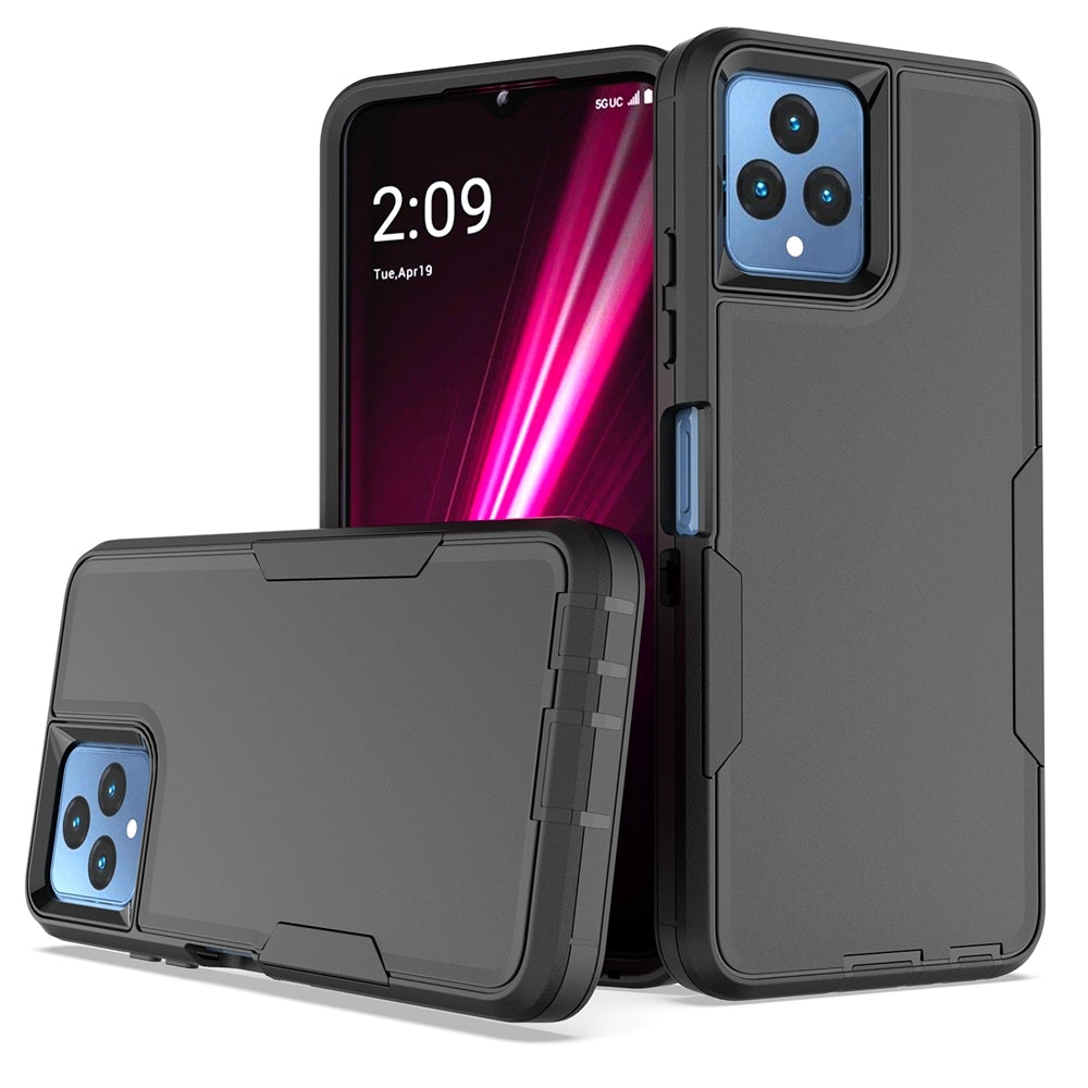 T-Mobile REVVL 6 Magnetic Dual-Layer PC and TPU Case with 2mm Screen & Camera Protection, Anti-Slip & Dust-Resistant