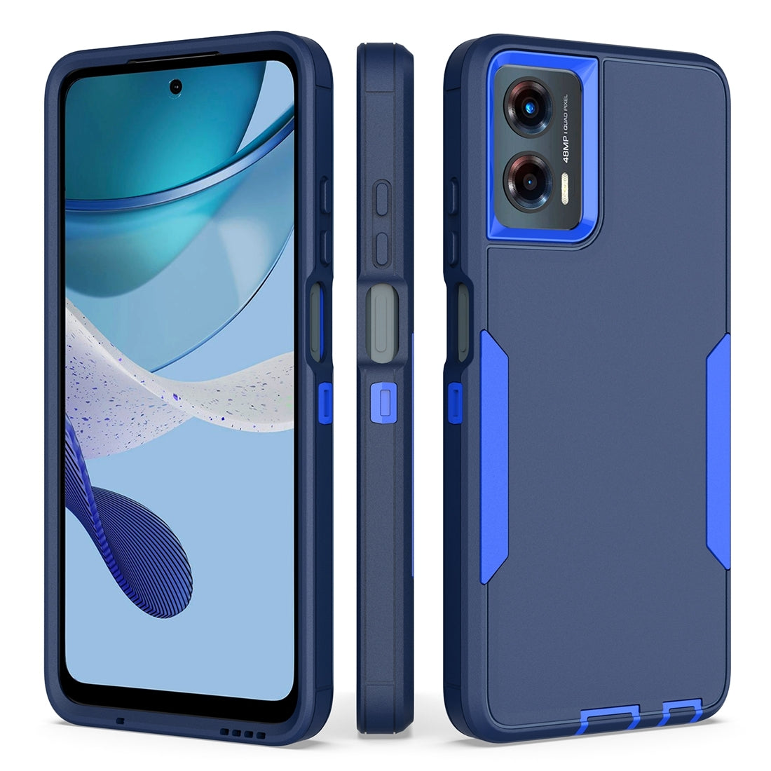 Motorola Moto G Play 5G 2024 Magnetic Dual-Layer PC and TPU Case with 2mm Screen & Camera Protection, Anti-Slip & Dust-Resistant