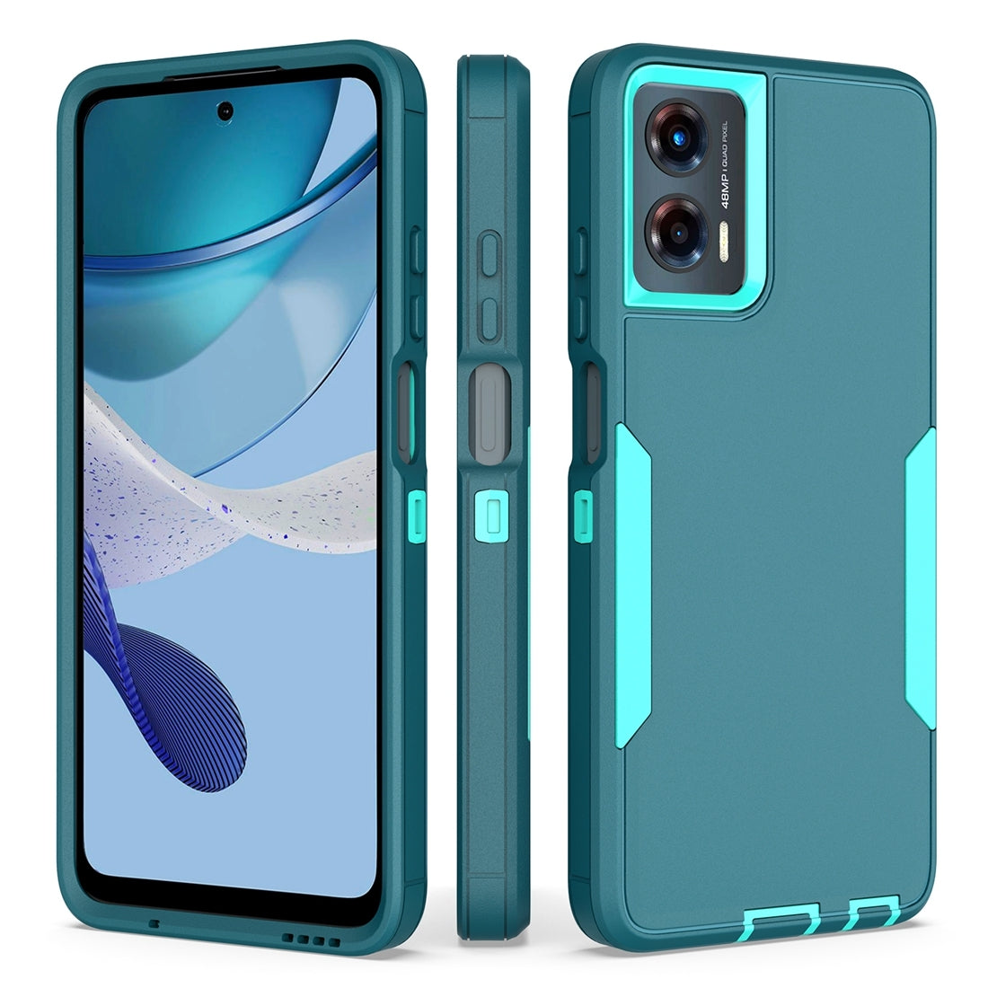 Motorola Moto G Play 5G 2024 Magnetic Dual-Layer PC and TPU Case with 2mm Screen & Camera Protection, Anti-Slip & Dust-Resistant