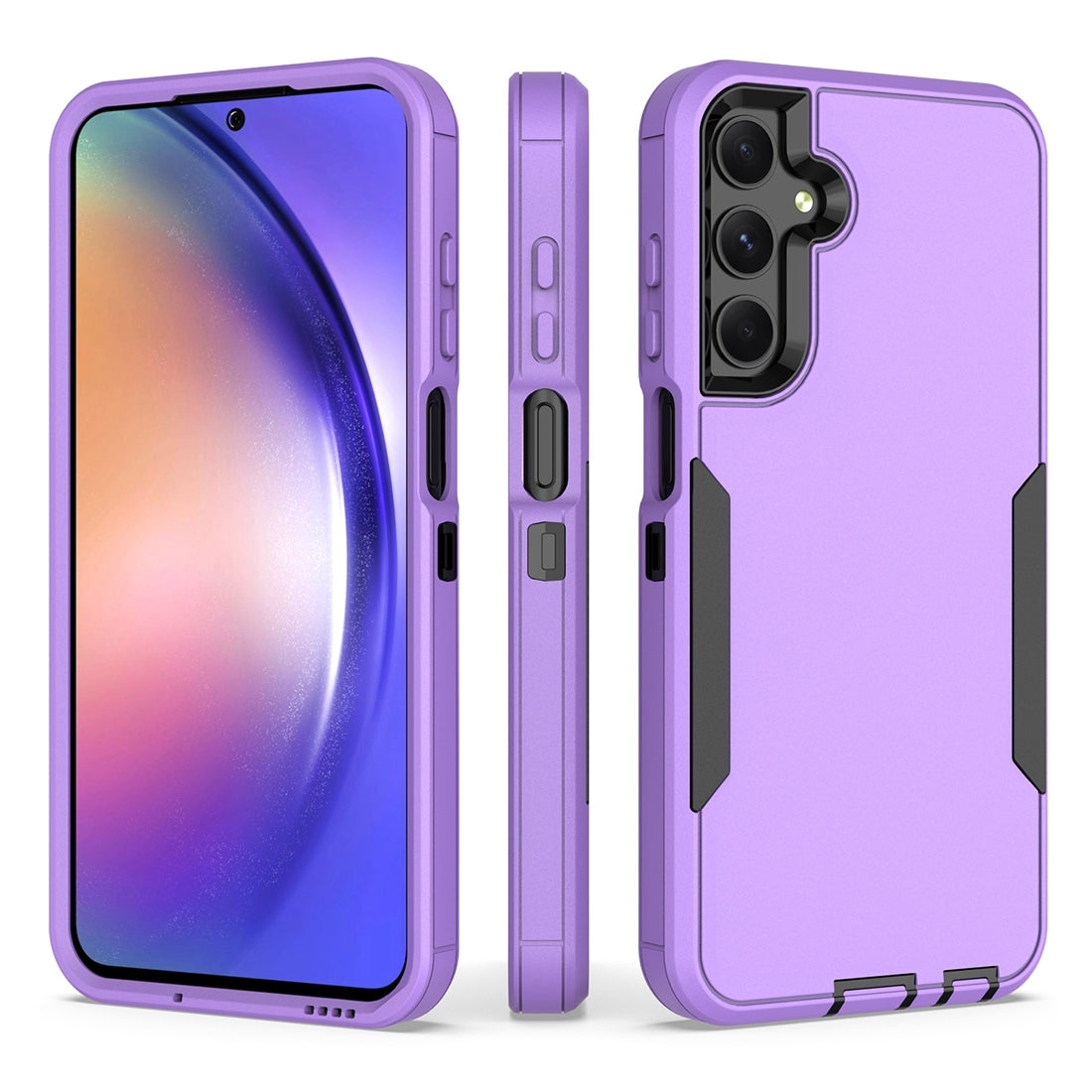 Samsung Galaxy A25 5G Magnetic Dual-Layer PC and TPU Case with 2mm Screen & Camera Protection, Anti-Slip & Dust-Resistant