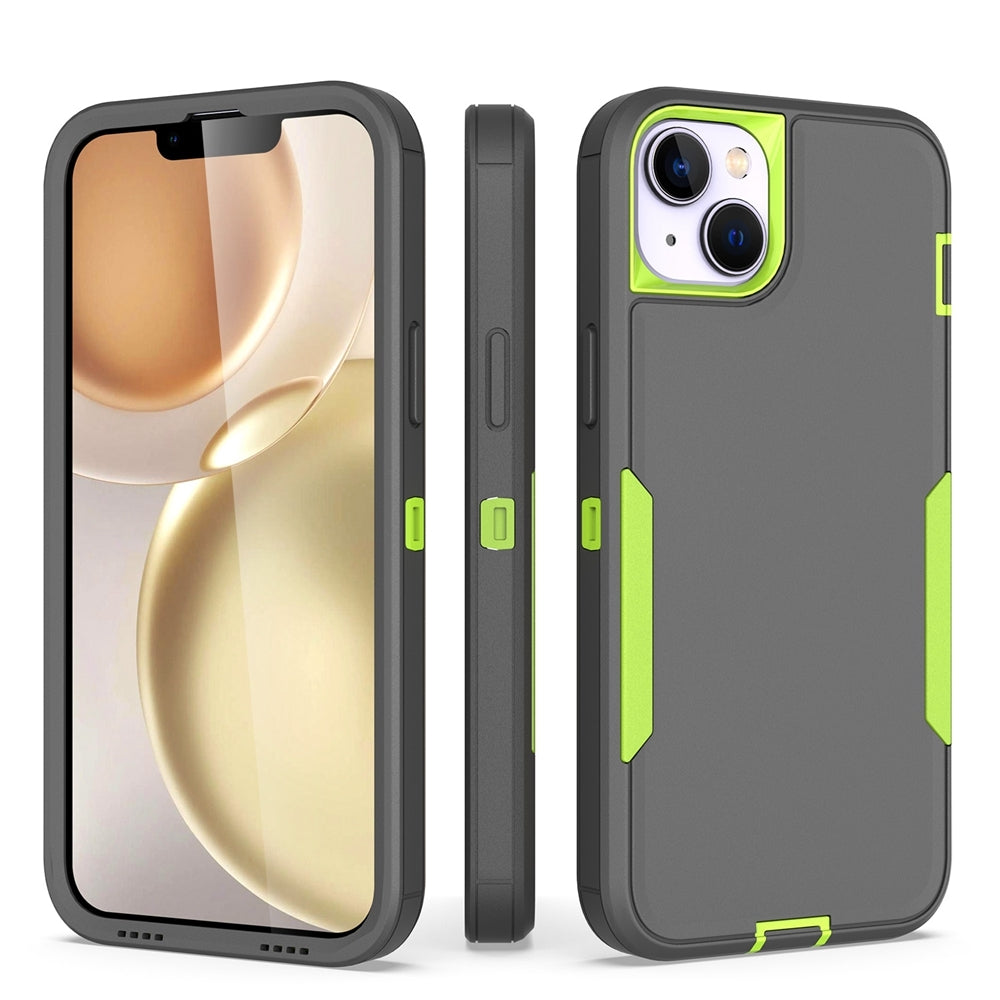 iPhone 15 Magnetic Dual-Layer PC and TPU Case with 2mm Screen & Camera Protection, Anti-Slip & Dust-Resistant