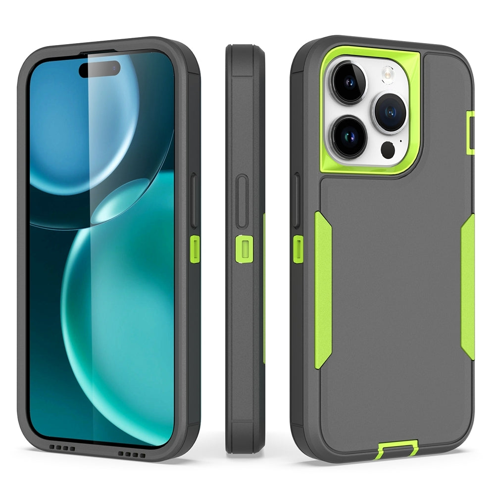 iPhone 15 Pro Magnetic Dual-Layer PC and TPU Case with 2mm Screen & Camera Protection, Anti-Slip & Dust-Resistant