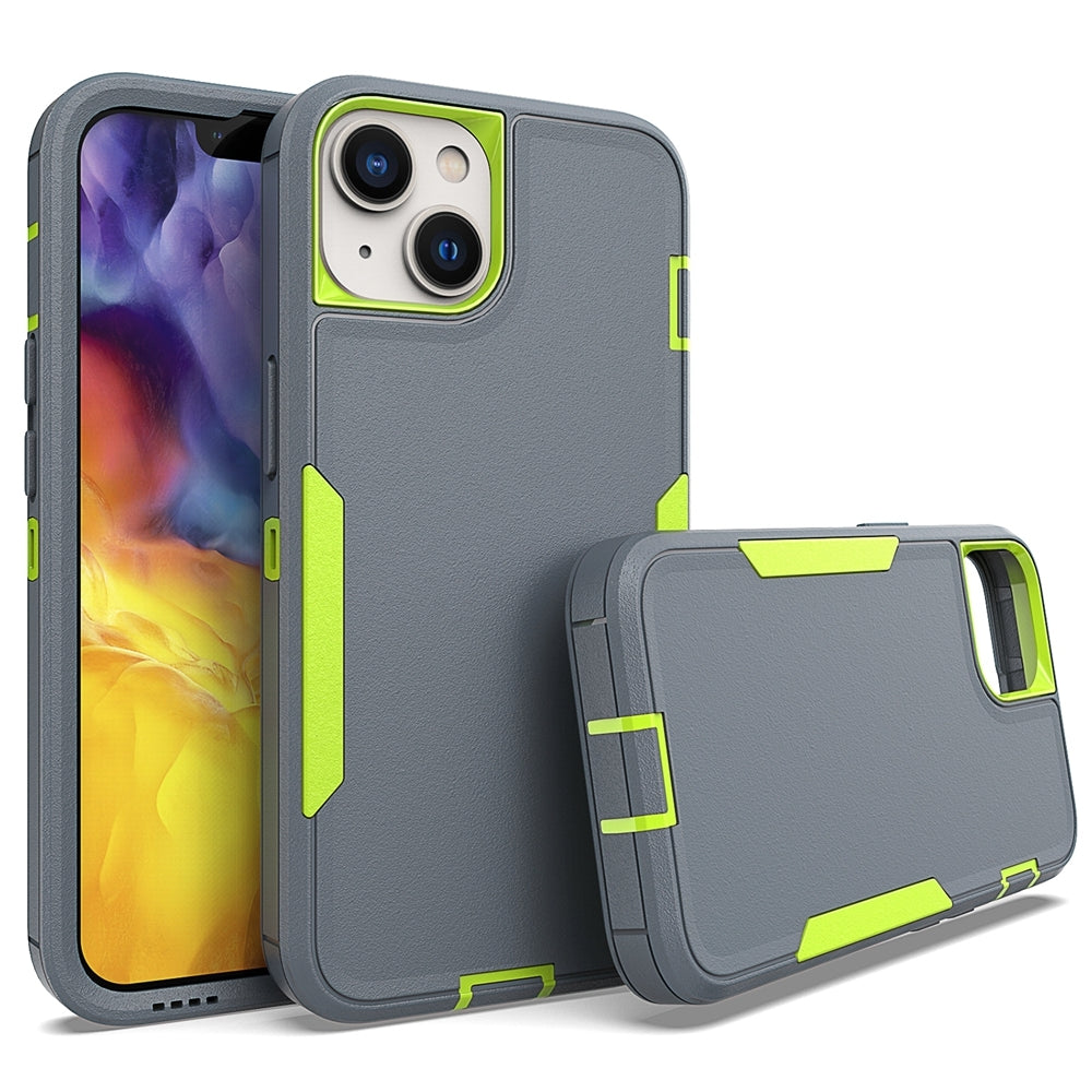 iPhone 14 Magnetic Dual-Layer PC and TPU Case with 2mm Screen & Camera Protection, Anti-Slip & Dust-Resistant