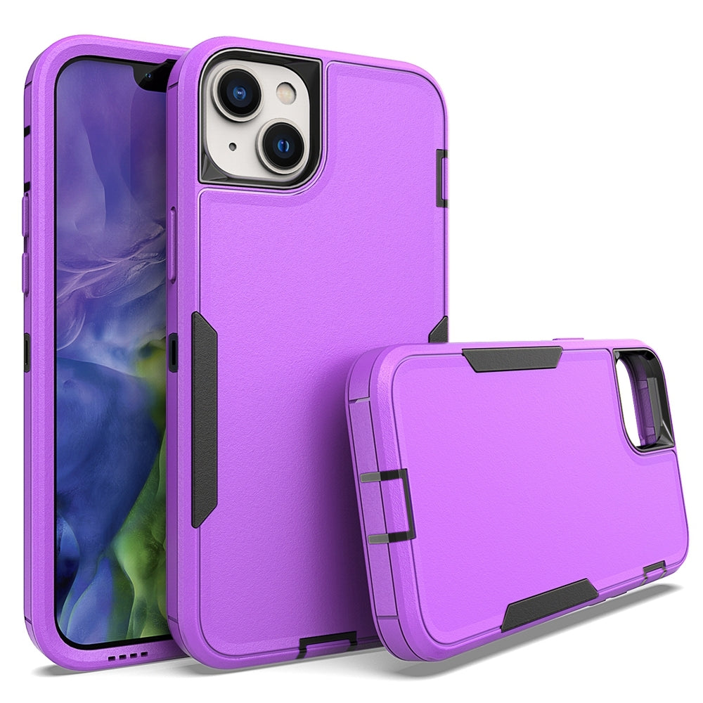 iPhone 14 Plus Magnetic Dual-Layer PC and TPU Case with 2mm Screen & Camera Protection, Anti-Slip & Dust-Resistant