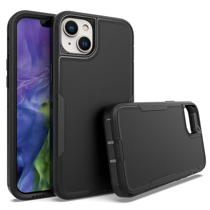 iPhone 14 Plus Magnetic Dual-Layer PC and TPU Case with 2mm Screen & Camera Protection, Anti-Slip & Dust-Resistant