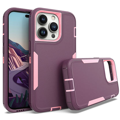 iPhone 14 Pro Magnetic Dual-Layer PC and TPU Case with 2mm Screen & Camera Protection, Anti-Slip & Dust-Resistant