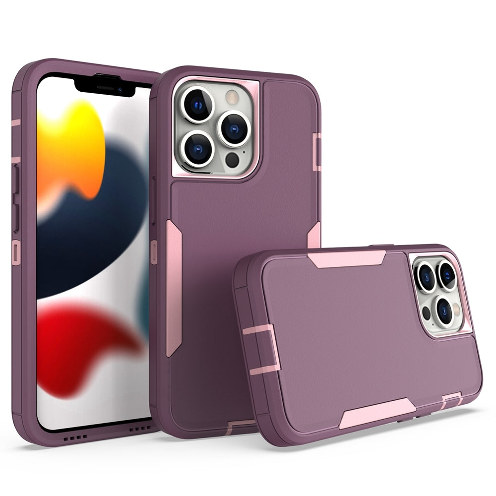 iPhone 13 Pro Magnetic Dual-Layer PC and TPU Case with 2mm Screen & Camera Protection, Anti-Slip & Dust-Resistant