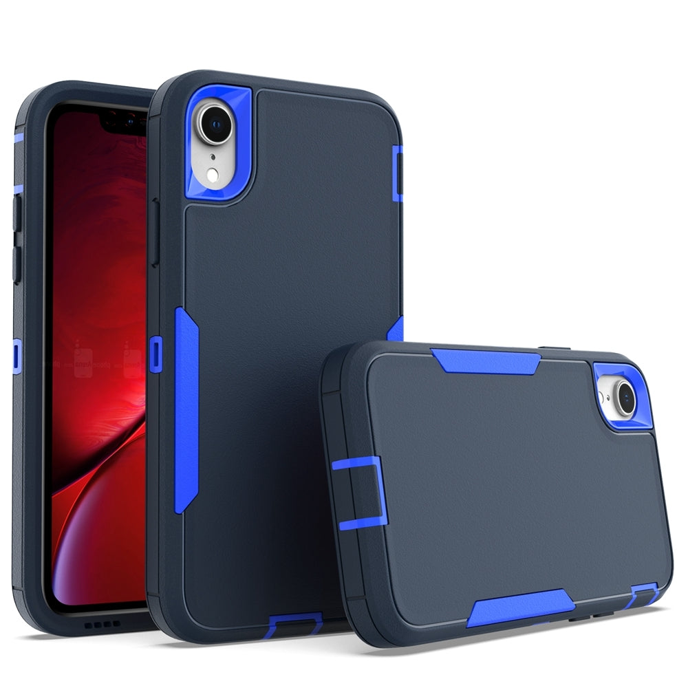 iPhone XR Magnetic Dual-Layer PC and TPU Case with 2mm Screen & Camera Protection, Anti-Slip & Dust-Resistant