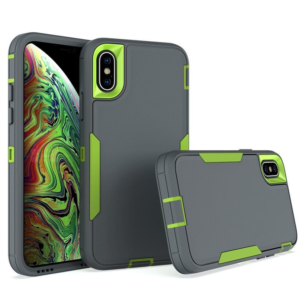 iPhone XS Magnetic Dual-Layer PC and TPU Case with 2mm Screen & Camera Protection, Anti-Slip & Dust-Resistant