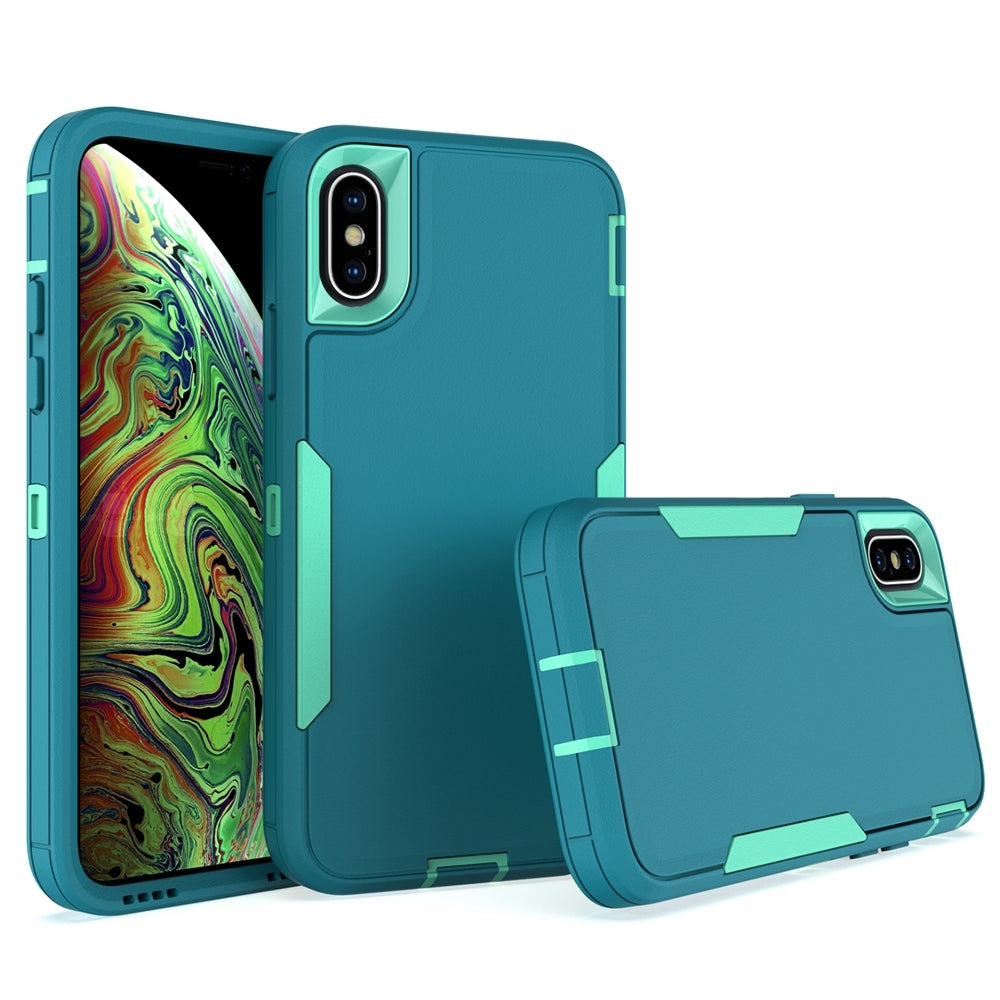 iPhone X Magnetic Dual-Layer PC and TPU Case with 2mm Screen & Camera Protection, Anti-Slip & Dust-Resistant