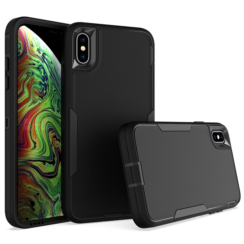 iPhone XS Max Magnetic Dual-Layer PC and TPU Case with 2mm Screen & Camera Protection, Anti-Slip & Dust-Resistant