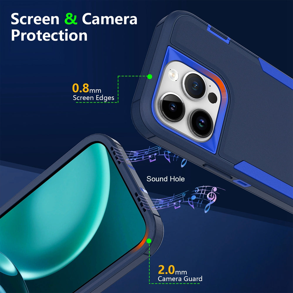 iPhone XS Magnetic Dual-Layer PC and TPU Case with 2mm Screen & Camera Protection, Anti-Slip & Dust-Resistant